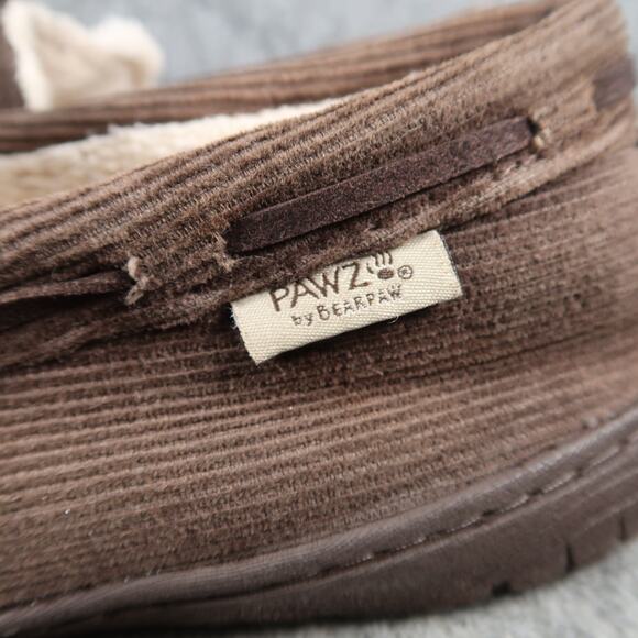 Pawzs by Bearpaw Shoes Mens 10 Slippers Loafer Slip On Moc Casual Comfort Brown - Picture 5 of 13